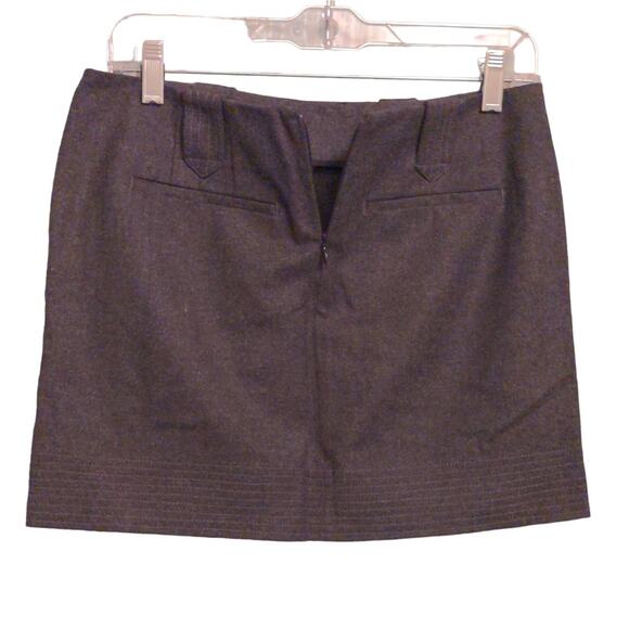 Vince Womens Pencil Skirt Gray Mini Stretch Wool Blend 2 - Picture 5 of 9